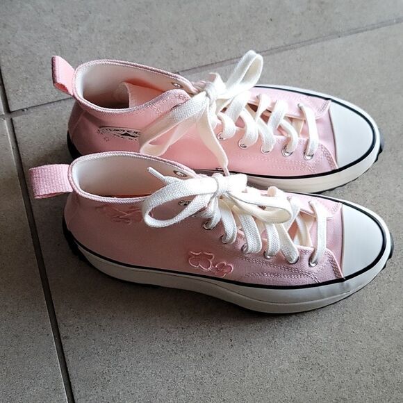 BRAND NEW CONVERSE RUN STAR HIKE PLATFORM 3D FLOWERS WOMEN'S SHOES SNEAKER - Picture 6 of 15